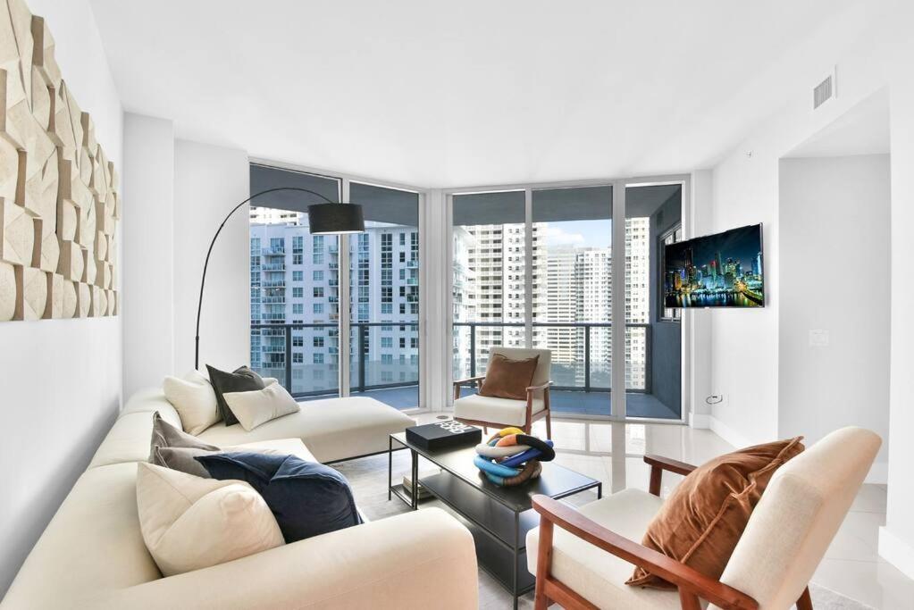 Lovely Upscale Condo Gorgeous View 2Bd 2Bath In Brickell Маямі Екстер'єр фото